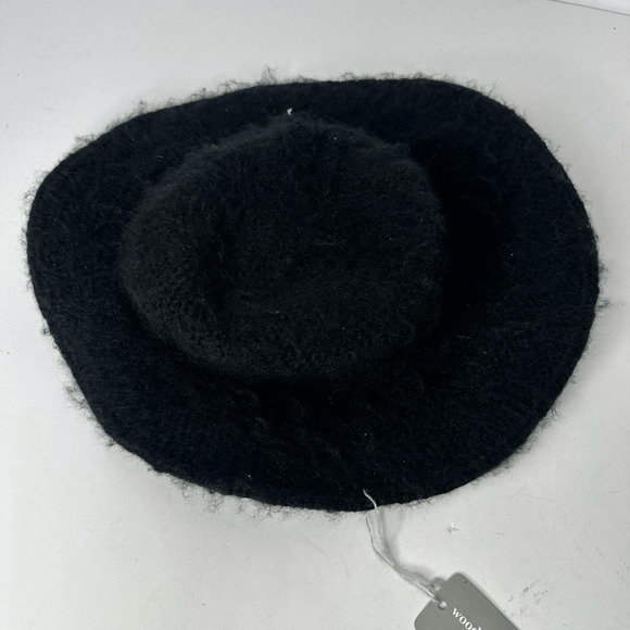 WOODEN SHIPS PAOLA BUENDIA ELOISE BRIM HAT black wool blend NWT - Picture 2 of 5